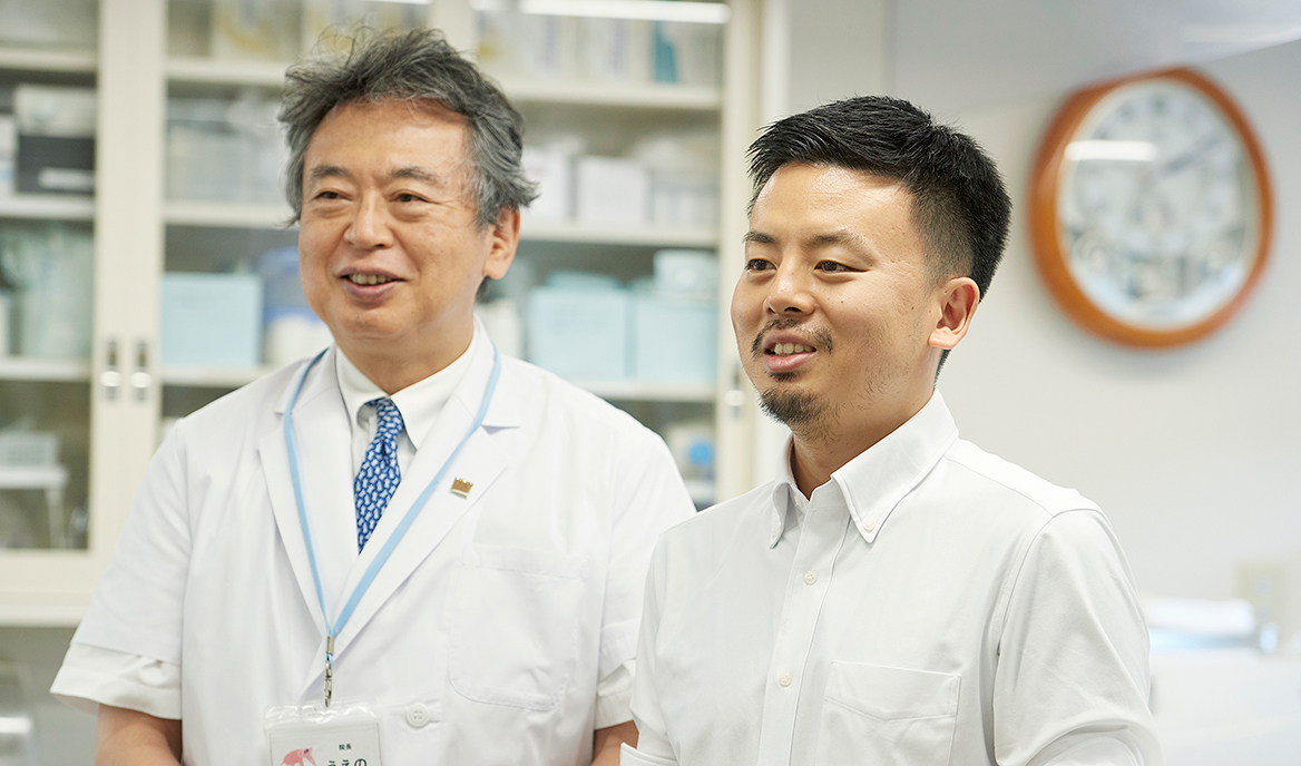 上野 員義 院長、上野 真史 先生