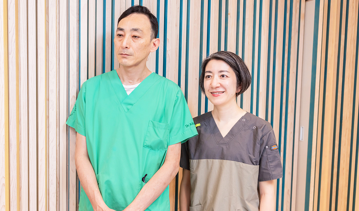 北原 佳典 理事長、今井 りえ 先生