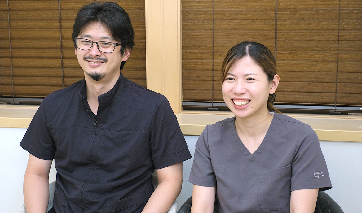 上野 貴生 院長、上野 明里 さん
