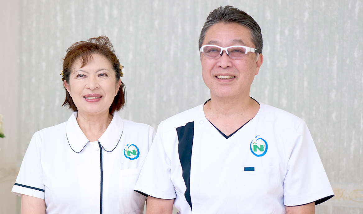 折茂賢一郎院長、折茂則子さん おりも総合クリニック