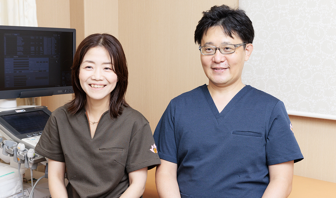 神保詩乃院長、神保圭佑先生 はす花こどもファミリークリニック
