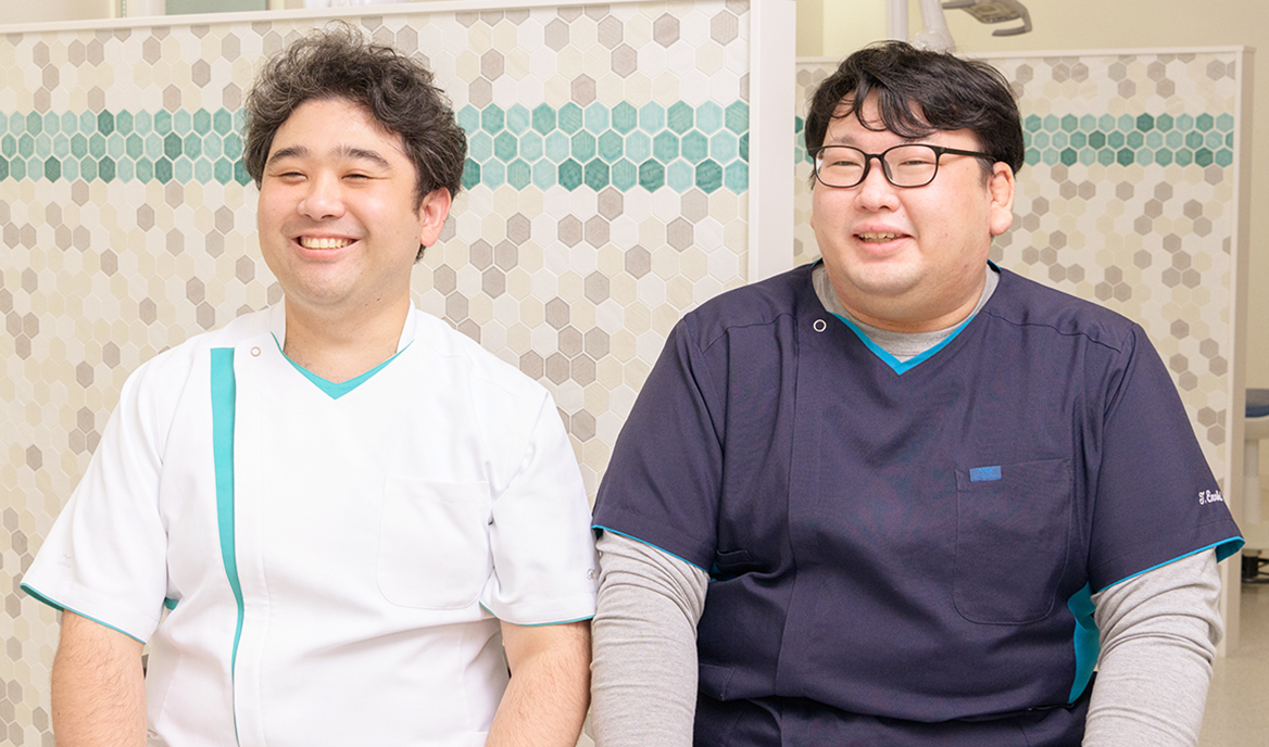 朝廣賢哉院長、榎貴紀先生 オーラルクリニックあさひろ