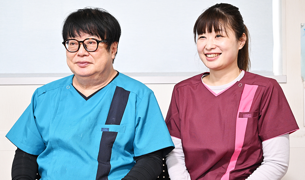 中村 秀己 院長、中屋 莉佳子 先生