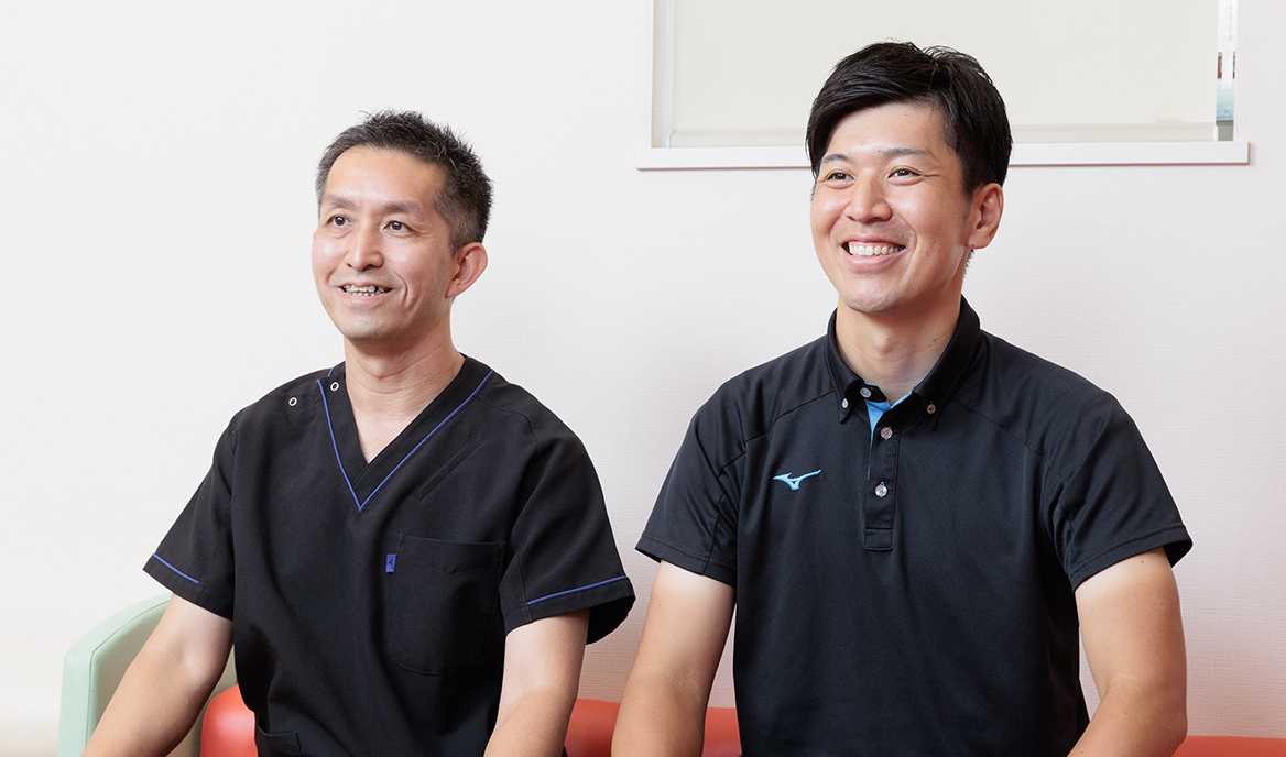 山田 大樹 院長、黒田 章也 さん