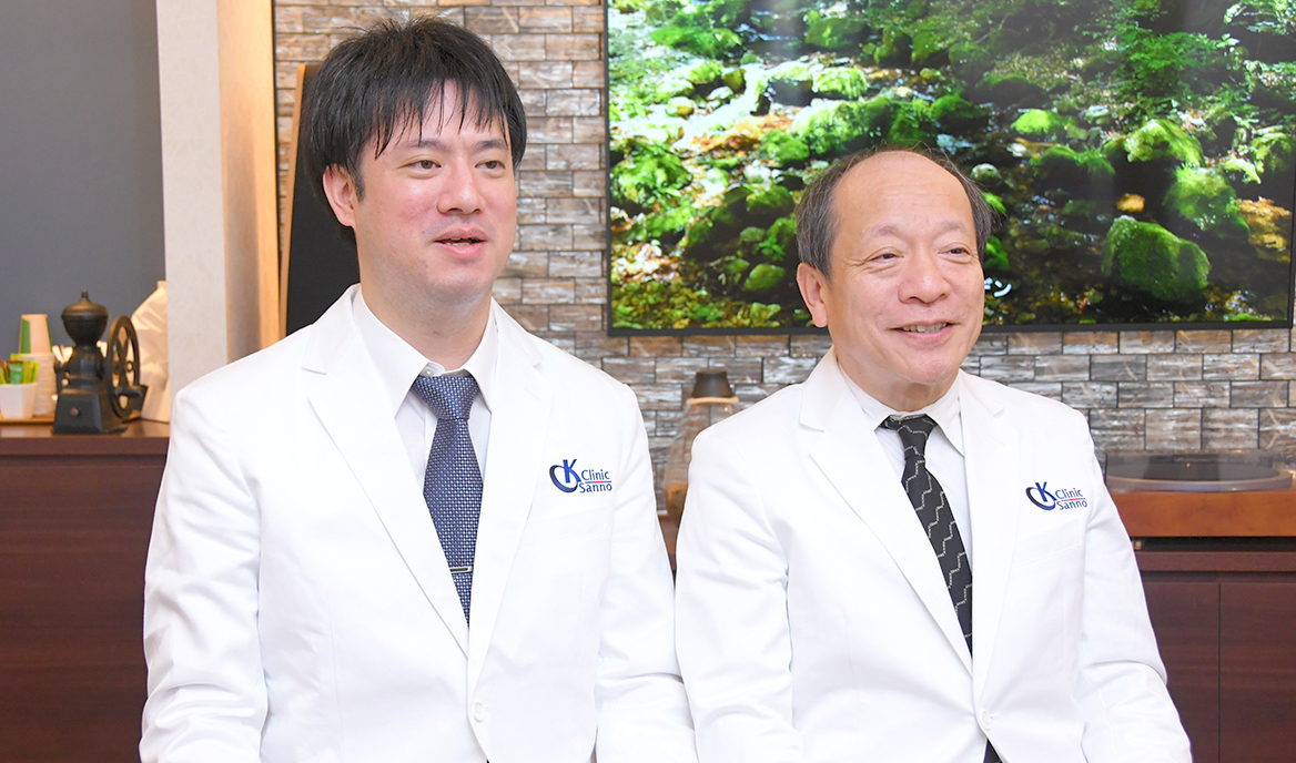 菅重尚院長、松原佑太先生 Kクリニック山王