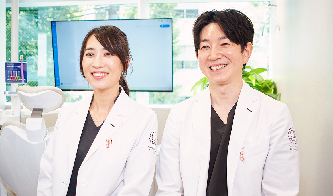 椿田健介院長、椿田佑理那副院長 恵比寿カメリア歯科