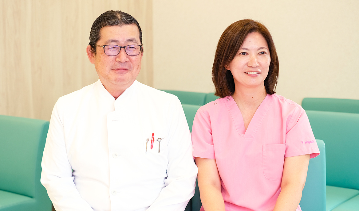 外山勝弘院長、林友紀先生 東京羽田渡辺クリニック