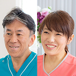 岡田 友之 院長、岡田 美和 さん