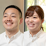 山田 理人 院長、右田 千晶 先生