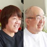 西 睦正 院長、進藤 佳子 さん