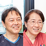 原島 伸一 院長、原島 知恵 副院長