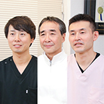 中川 守正 院長、谷田部 一大 先生、中川 裕大 先生