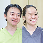 大森 悠 理事長、板岡 杏奈 院長