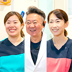 田中 勝治 院長、大熊 知子 さん、島根 果鈴 さん