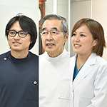 大嶋 太郎 院長、大嶋 一徳 先生、藤田 由佳 先生