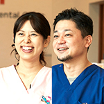 義村健介院長、義村晴菜副院長 よしむら歯科・小児歯科医院