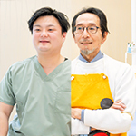 日野喜彦理事長、錦織拓馬副院長 日野歯科医院
