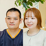 本多弘明院長、吉田由衣さん 本多歯科