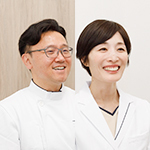糸永竜也院長、糸永美穂さん いとなが内科クリニック