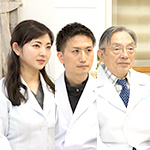 南條環理事長、平田詩乃先生、平田慎治院長 南條内科