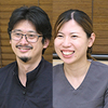 上野貴生院長、上野明里さん うえのデンタルクリニック