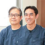 亀井英志理事長、天神原亮副院長 長栄歯科クリニック
