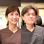 船木大悟院長、山口晃乃先生 AKIデンタルクリニック