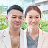 照林優也院長、西尾彩副院長 てるばやし眼科