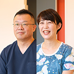 足立大樹院長、上村智子さん ホームケアクリニック横浜港南