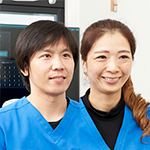 松下登院長、松下真美副院長 湊デンタルオフィス