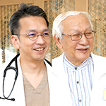 原洋理事長、原健人院長 医療法人 原内科循環器科クリニック
