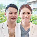 照林優也院長、西尾彩副院長 てるばやし眼科