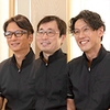 昌山孝理事長、藤田敬一郎先生、中井光義先生 タカシ歯科クリニック