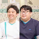 朝廣賢哉院長、榎貴紀先生 オーラルクリニックあさひろ