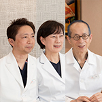 藤田 善史 院長、中茎 敏明 副院長、下江 千恵美 副院長