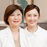 繪野亜矢子院長、藤田今日子先生 えの眼科 西あしやクリニック