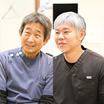 岡田幸明院長、西川泰副院長 岡田歯科医院