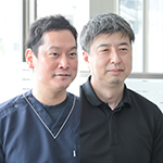 山内大輔院長、金子務さん ほしあい眼科