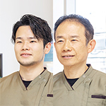吉川和則院長、吉川和輝副院長 吉川歯科医院