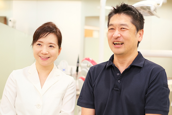 西野次朗理事長、岡崎雅子院長 すすき野デンタルクリニック2