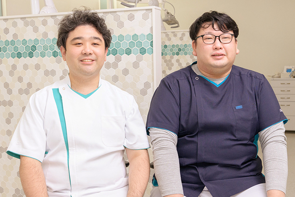 朝廣賢哉院長、榎貴紀先生 オーラルクリニックあさひろ2