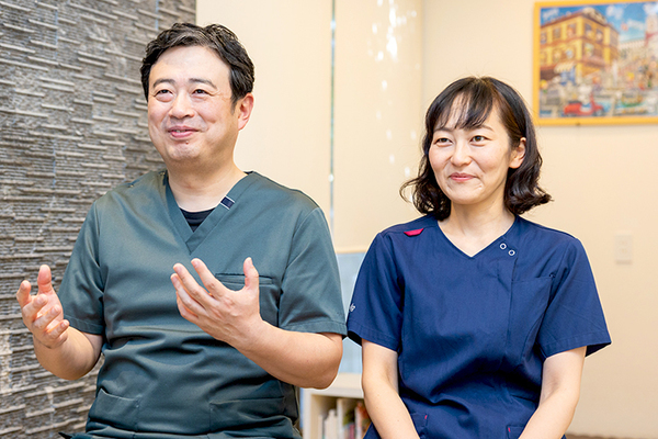 矢部陽典院長、矢部裕子副院長 Y&Y歯科クリニック2