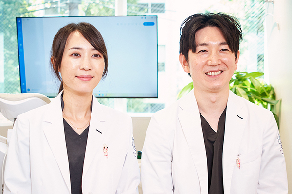 椿田健介院長、椿田佑理那副院長 恵比寿カメリア歯科2