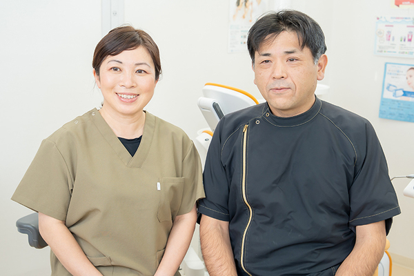 萩原佳江院長、萩原貴寛副院長 のだ歯科医院4