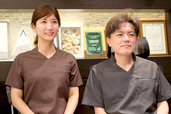 船木大悟院長、山口晃乃先生 AKIデンタルクリニック6
