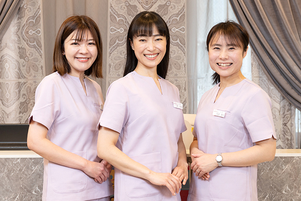 尹玲花院長、杉山迪子先生、松田直子先生 mammaria tsukiji6