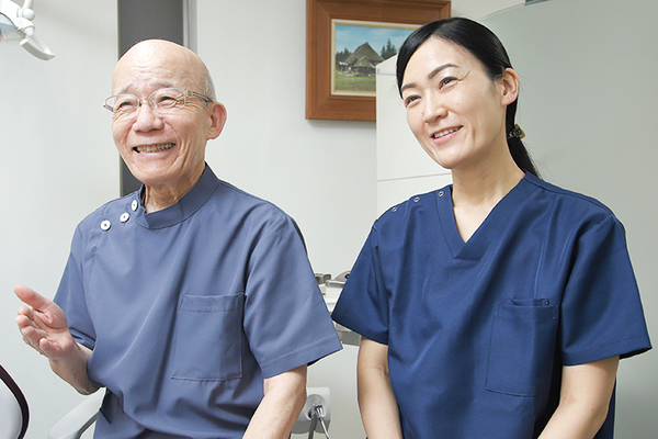 渡辺邦一理事長、原田京子先生 渡辺歯科医院6