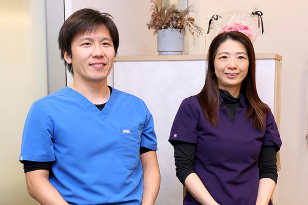 松下登院長、松下真美副院長 湊デンタルオフィス6