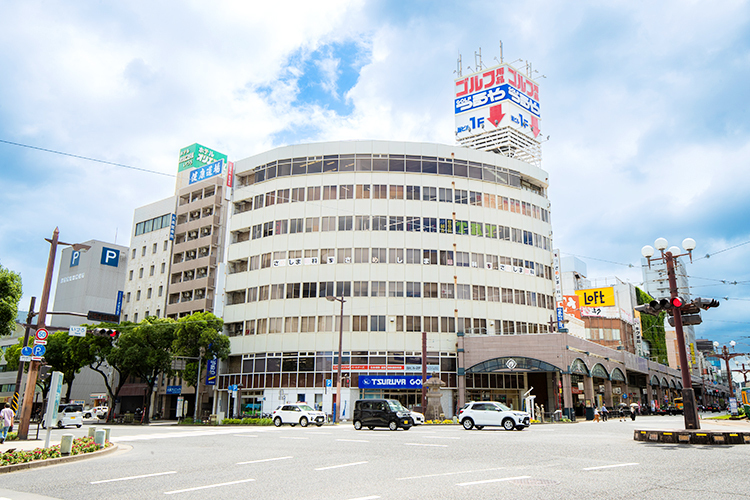 さめしま眼科 鹿児島市 いづろ通電停前とアクセス便利な立地