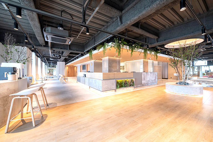 なかしま内科循環器・整形外科クリニック 西宮市 緑豊かな広々とした院内